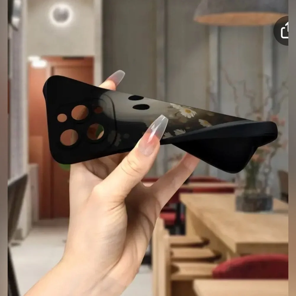 TWO iPhone 13 Mini Flexible Spooky Witchy Ghost Halloween Black Phone Case - Picture 6 of 11